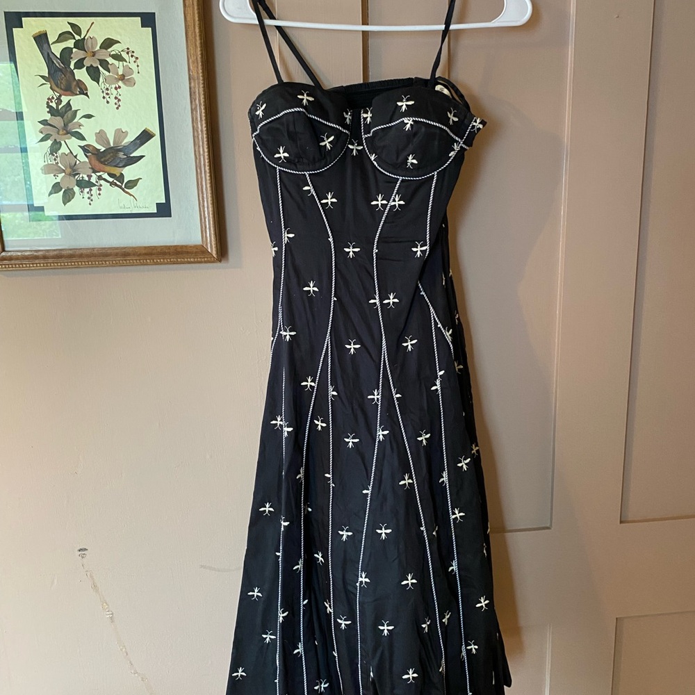 Anthropologie Black Bee Dress